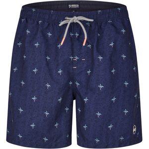 Happy Shorts - Heren Zwemshort - Donkerblauw - 100% Polyester - Sneldrogend, Binnenbroekje, Elastische Waistband