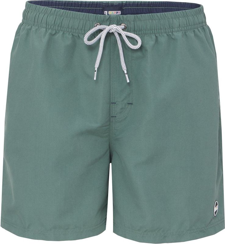 Happy Shorts - Heren Zwemshort - Kaki - 100% Polyester - Sneldrogend