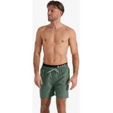 Happy Shorts - Zwemshort - Effen Kaki - Dubbele Waistband