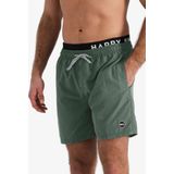 Happy Shorts - Zwemshort - Effen Kaki - Dubbele Waistband
