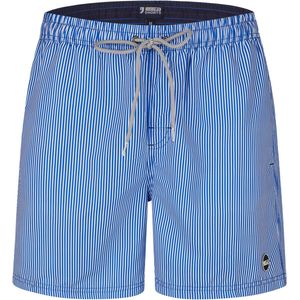 Happy Shorts - Zwemshort - Blauw/Wit - Polyester - Gestreept