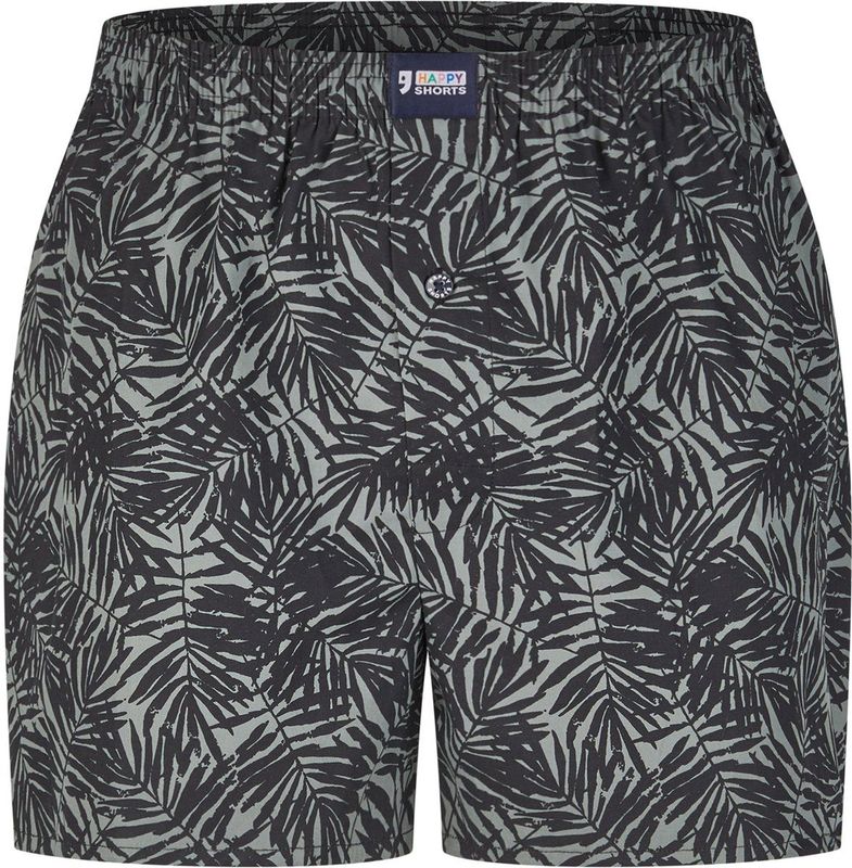 Happy Shorts - Wijde Boxershort - Palm Bladeren