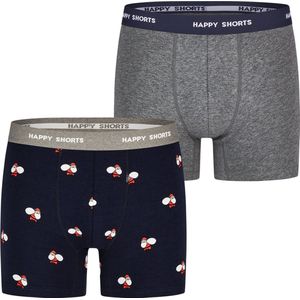 Happy Shorts - Kinder Boxershorts - Kerst Print - 2-Pack - Jongens