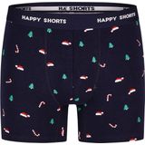 Happy Shorts - Kinder Boxershorts - Kerst Print - 2-Pack