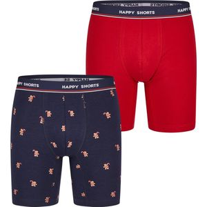Happy Shorts - Langer Boxer - Kerst - Retroshorts - Meerpack