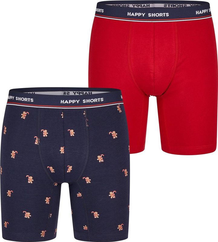 Happy Shorts - Langer Boxer - Kerst - Retroshorts - Meerpack