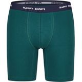 Happy Shorts - Kerst - Boxershorts - Groen/Blauw - 2-Pack, Katoenmix, Lange Pijpen