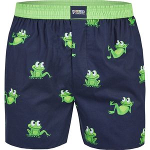 Happy Shorts - Heren Wijde Boxershort - Zeemeeuw Print - 100% Katoen - Binnenbroekje van Jersey Katoen