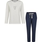 By Louise Essential dames pyjama set lang katoen off-white
