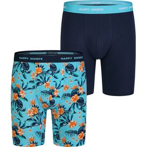 Happy Shorts - Boxershorts - Flower Print - 2-Pack - Katoen