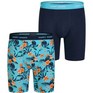 Happy Shorts - Boxershorts - Flower Print - 2-Pack - Katoen