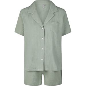 By Louise Dames korte pyjama set mousseline shortama