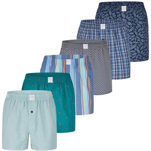 MG-1 Wijde Boxershorts Heren 6-Pack - Katoen - Klassieke Designs
