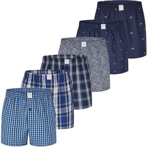 MG-1 Wijde Boxershorts - 6-Pack - Katoen - Klassieke Designs