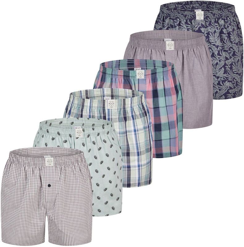 MG-1 - Wijde Boxershorts - Jongens - 6-pack