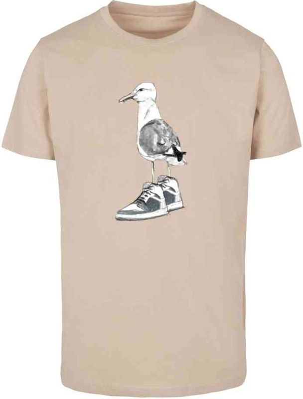 Mister Tee - Seagull Sneakers Heren T-shirt - Beige