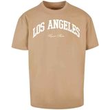 Mister Tee Upscale A College Heren T-shirt - Beige