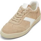 Sneakers - Color-Blocking - Glad Leer en Suède - Ronde Neus