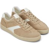 Sneakers - Color-Blocking - Glad Leer en Suède - Ronde Neus