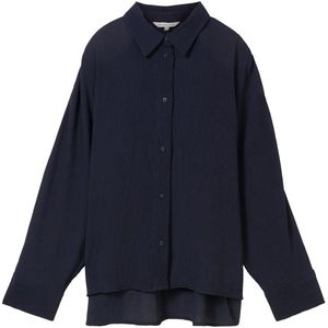 TOM TAILOR - Blouse - Sky Captain Blue - Viscose - Losse Pasvorm