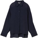 Blouse - Effen - Viscose - Lange Mouw - Normale Pasvorm