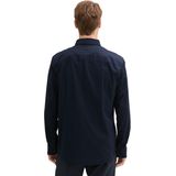 Overhemd - Lange Mouwen - Stretchy Poplinstof - Fitted - Blauw