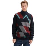 TOM TAILOR Trui  navy / lichtblauw / roestrood / wit