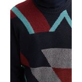 TOM TAILOR Trui  navy / lichtblauw / roestrood / wit