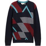 TOM TAILOR Trui  navy / lichtblauw / roestrood / wit