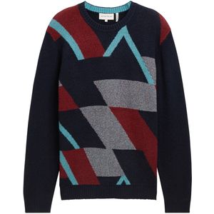 TOM TAILOR Trui  navy / lichtblauw / roestrood / wit