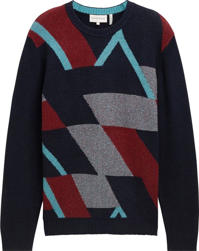 Tom Tailor - Pull - Mannen - 36456 navy red
