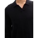 Tom Tailor - Polo - Heren - Zwart - Katoen - 1043269