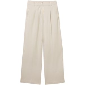 TOM TAILOR Dames Lea Straight Broek, 12365 - Dusty Beige, 32W x 32L