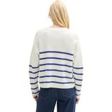 TOM TAILOR Denim Damestrui, 35924 - Placed Blue White Stripe, XXL