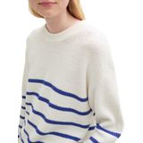 TOM TAILOR Denim Damestrui, 35924 - Placed Blue White Stripe, XXL