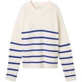 TOM TAILOR Denim Damestrui, 35924 - Placed Blue White Stripe, XXL