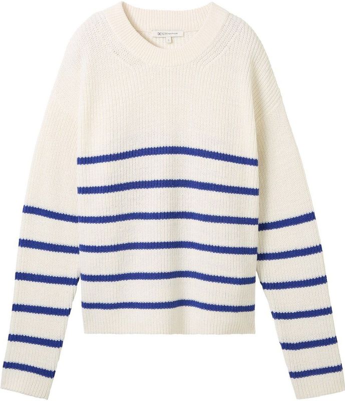 TOM TAILOR Denim Damestrui, 35924 - Placed Blue White Stripe, XXL
