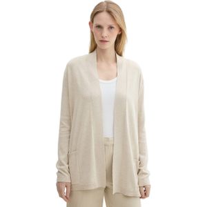 Klassiek - Open Vest - Gemêleerde Look - Katoenmix