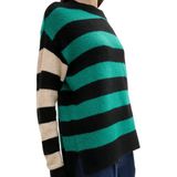 Tom Tailor - Veelkleurig - Dames Trui - Ronde Hals - Gebreid