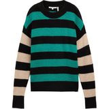 Tom Tailor - Veelkleurig - Dames Trui - Ronde Hals - Gebreid