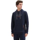 Tom Tailor - Hoodie - Heren - Blauw - Katoen - 1043391