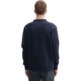 Tom Tailor - Sweater - Heren - Blauw - Katoen - 1043393