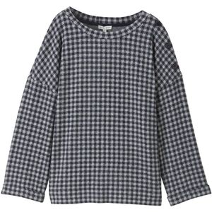 T-shirt - Structuur - Zwart - Viscose Polyester - Regular Fit