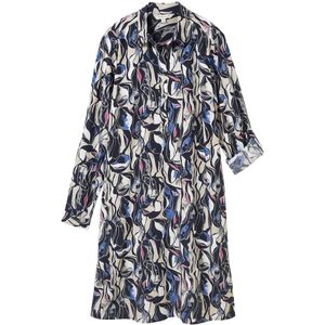 Jerseyjurk - All-Over Print - Viscose - Normale Pasvorm - Midi-Lengte