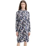 Jerseyjurk - All-over Print - Viscose - Normale Pasvorm - Midi-lengte