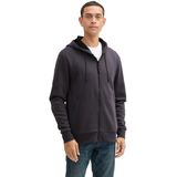 Tom Tailor - Capuchonsweatvest - Tarmac Grey - Met Capuchon