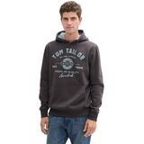 Tom Tailor - Hoodie - Tarmac Grey - Katoen - Met Capuchon