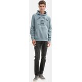 Tom Tailor - Hoodie - Groen - Katoen - Regular Fit