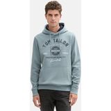 Tom Tailor - Hoodie - Groen - Katoen - Regular Fit
