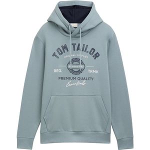 Tom Tailor - PRINT - Sweatshirt - Groen - Katoen/Polyester